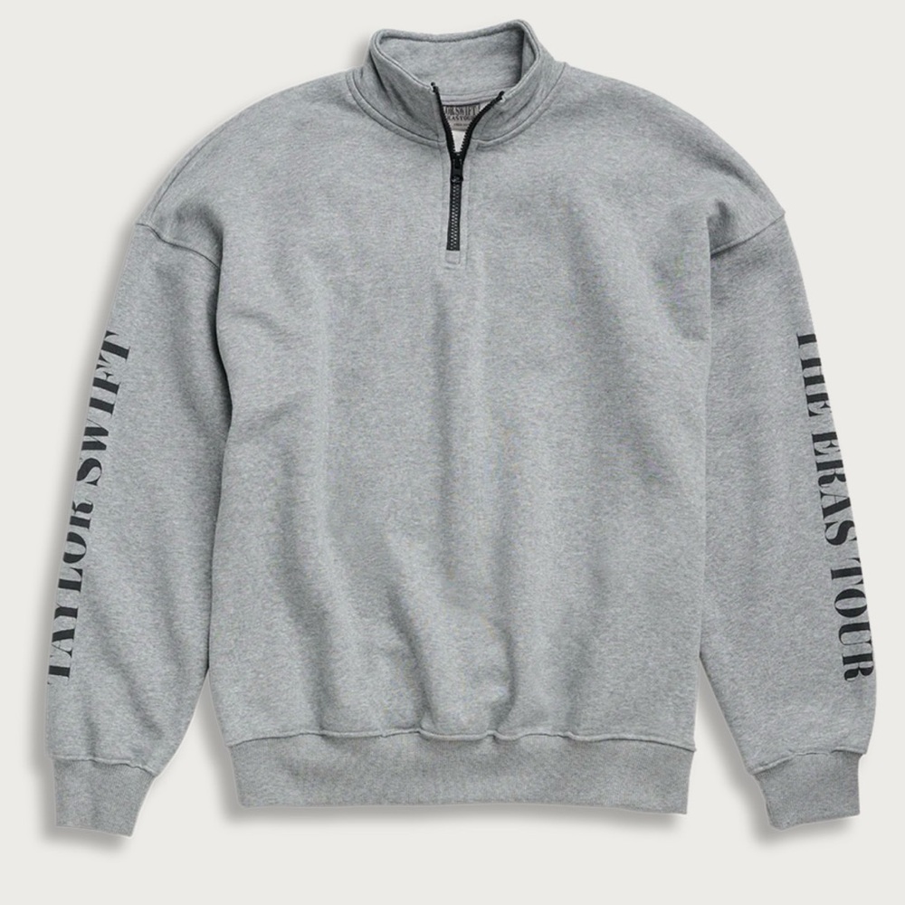 Eras Tour Gray Quarter Zip